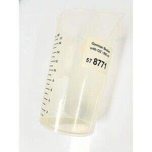 Polypropylene Lab Beaker 500ml HA-8771 with Handle, Spout, US-OZ & mL Markings
